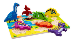 ENCASTRE DINOSAURIOS PUZZLE CON VOLUMEN