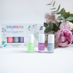 SET DE ESMALTES AL AGUA EDICIÓN VERANO -COLORERIA - comprar online