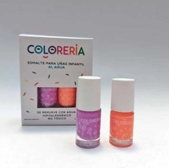 SET DE ESMALTES AL AGUA X2 -COLORERIA