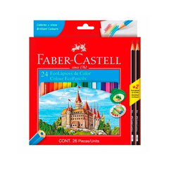 FABER-CASTELL 24 ECOLÁPICES +2