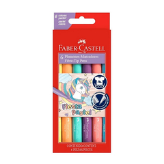 MARCADOR ESCOLAR FABER-CASTELL PASTEL X6