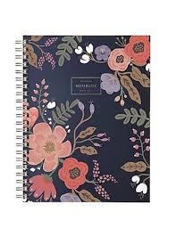 CUADERNO A5 FLOWER NEGRO