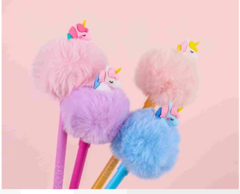 LAPICERA BORRABLE POMPON UNICORNIO ENJOY