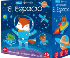 LEE Y DESCUBRE EL ESPACIO LIBRO + PUZLE SASSI