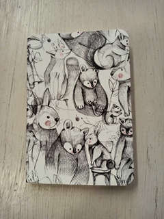 LIBRETA CHICA ANIMALES BLANCO Y NEGRO