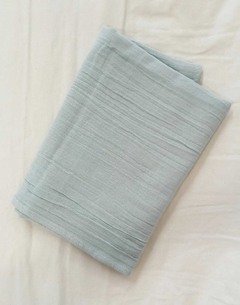 SWADDLE GRIS AZULADO - MANTITA PARA BEBÉ MEDIA ESTACIÓN