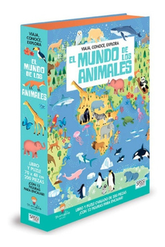 VIAJA, CONOCE, EXPLORA EL MUNDO DE LOS ANIMALES + LIBRO