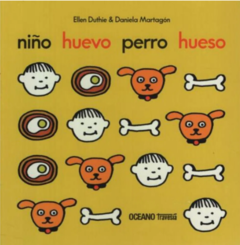 NIÑO HUEVO PERRO HUESO