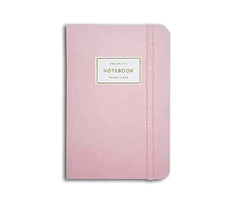 NOTEBOOKS ROSA PASTEL PUNTEADO