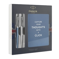 BOLIGRAFO PARKER JOTTER LONDON BOX X 2 + ANOTADOR