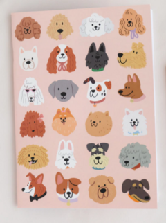 LIBRETA GRANDE-PERRITOS-PINK