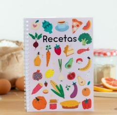 CUADERNO DE RECETAS ROSA