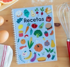 CUADERNO DE RECETAS AZUL