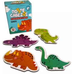 ROMPECABEZAS 3 Y 4 PIEZAS DINOSAURIOS