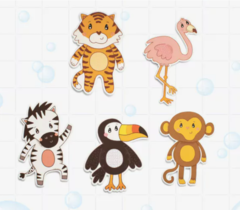 ANIMALES PARA EL AGUA: SET SAFARI-DJUR-FOAM