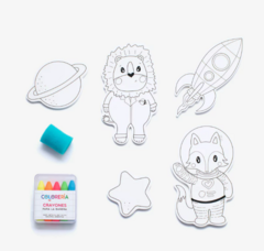 SPACE SET - ANIMALES PARA PINTAR