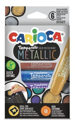 TEMPERA SOLIDA METALICA CARIOCA X6