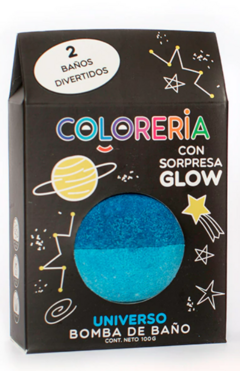 BOMBA DE BAÑO CON SORPRESA GLOW- COLORERIA