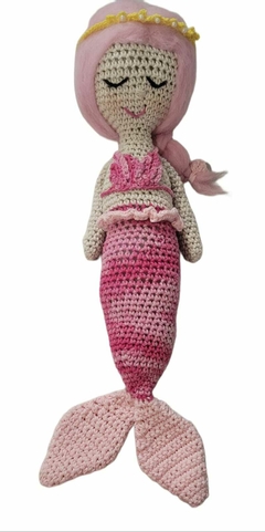 AMIGURUMI MUÑECA SIRENA ROSA