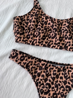 Bikini top y vedeless leopardo - comprar online