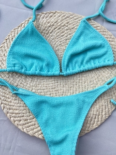 Bikini para atar texturada