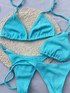 Bikini para atar texturada - comprar online