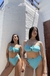 bikini tiro alto turquesa