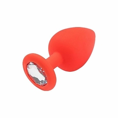 Plug Anal de Silicone - com Pedra