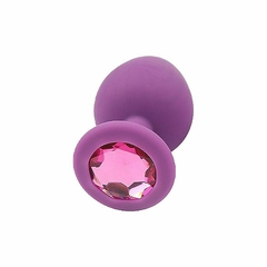 Plug Anal de Silicone - com Pedra M