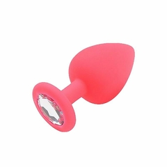 Plug Anal de Silicone - com Pedra - comprar online