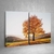Composição com 2 quadros decorativos Árvore de outono para sala e quarto - comprar online