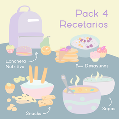 Pack de cuatro recetarios