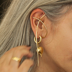 Mira - ear cuff / brinco solitário de encaixe - esquerdo - - loja online