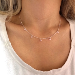 Choker Pontos de Luz Rosê - comprar online