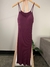 Vestido midi roxo com bojo