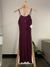 Vestido midi roxo com bojo na internet