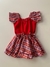 Vestido infantil Xadrez