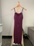 Vestido midi roxo com bojo - loja online