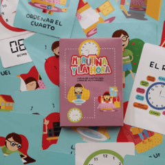 Flashcards: Mi rutina y la hora. Libro de actividades