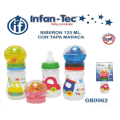 GB-0962 MAMADERA TET SILICONA 125 ML ANIMADA FLOR INFANTEC