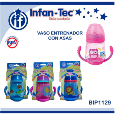 VASO ENTRENADOR P/BEBE ANTIDERRAME C/ASA – INFANTEC