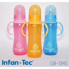 GB-1345 MAMADERA 250ML C / ASAS COLORES SURTIDOS