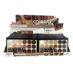 EYESHADOW X 18 COLORS MATTE Y SHINING 19.8GRS X UNIDAD TE4160