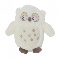 PELUCHE W96757 LECHUZA 10" C/LUZ Y MUSICA BLANCO