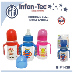 BIP-1439 MAMADERA 250ML BOCA ANCHA C/ASAS