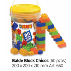 DU660 BALDE BLOCKS CHICOS 60 PIEZAS