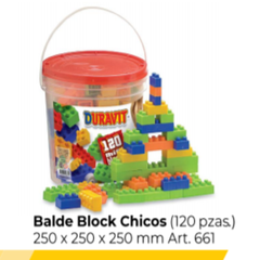 DU661 BALDE BLOCKS CHICOS 120 PIEZAS