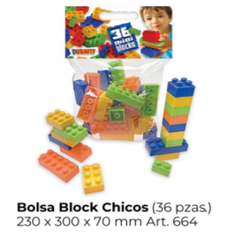 DU664 BOLSA BLOCKS CHICOS X 36 PIEZAS