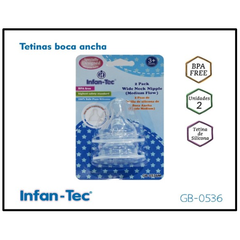 GB-0536 TETINAS BOCA ANCHA X2 INFANTEC