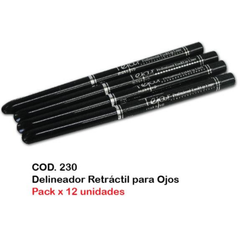 DELINEADOR RETRACTIL PARA OJOS X 12 U TE230